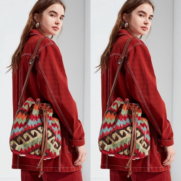 Urban Outfitters Handbags - Urban Outfitters Carpet Bucket Bag